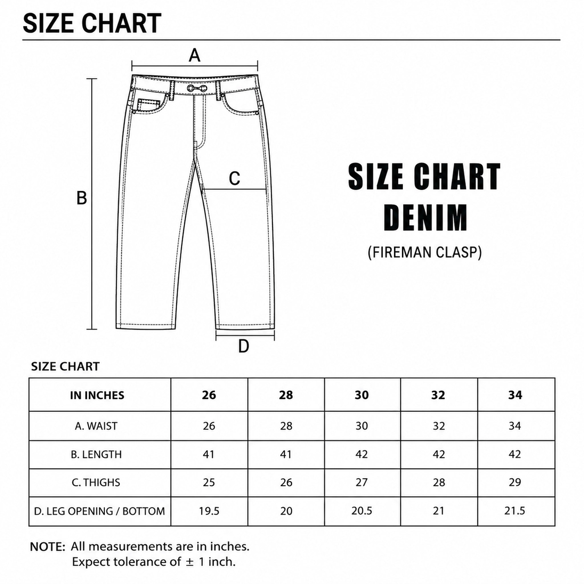 Black Convertible denim