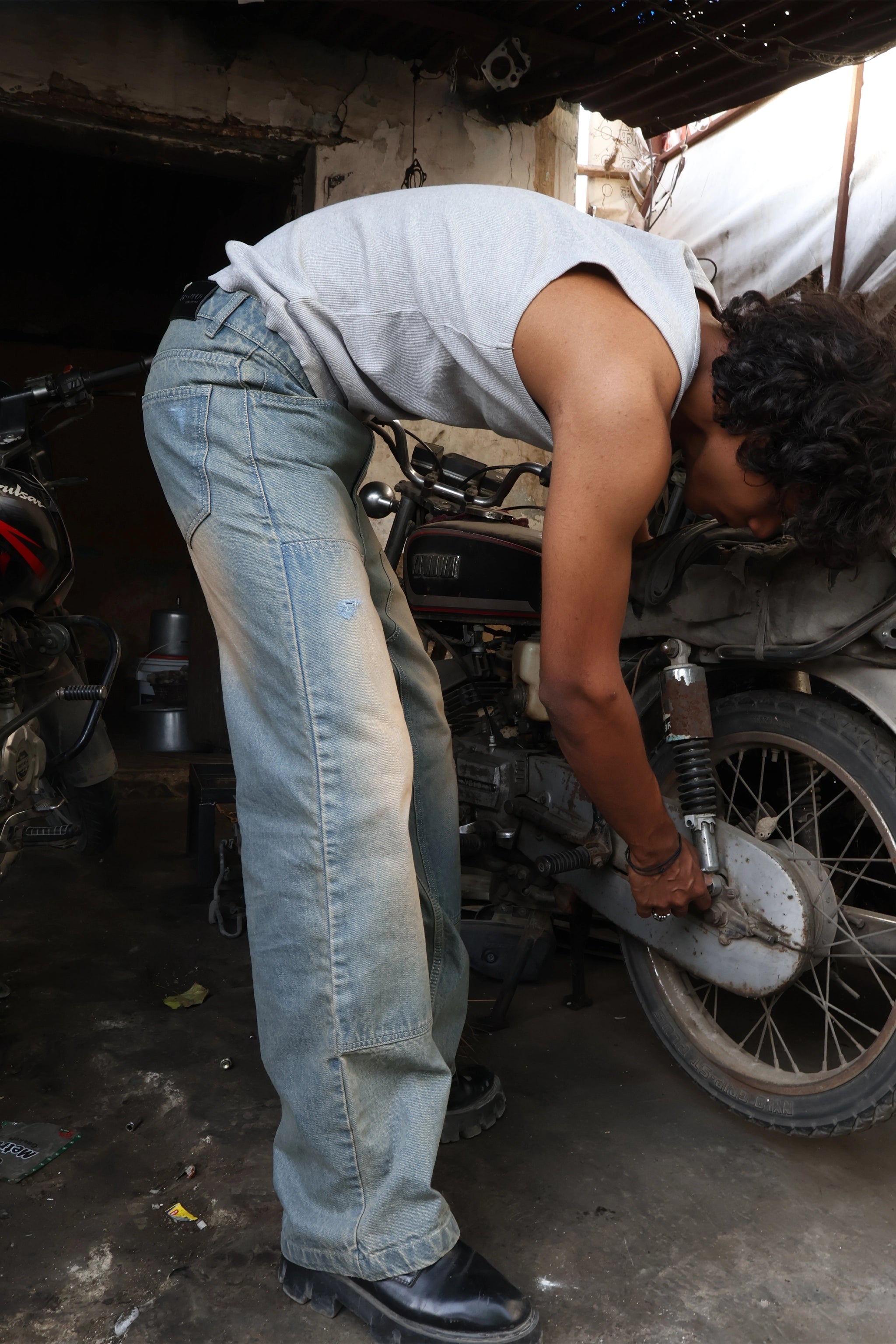 Mud-wash Carpenter denim