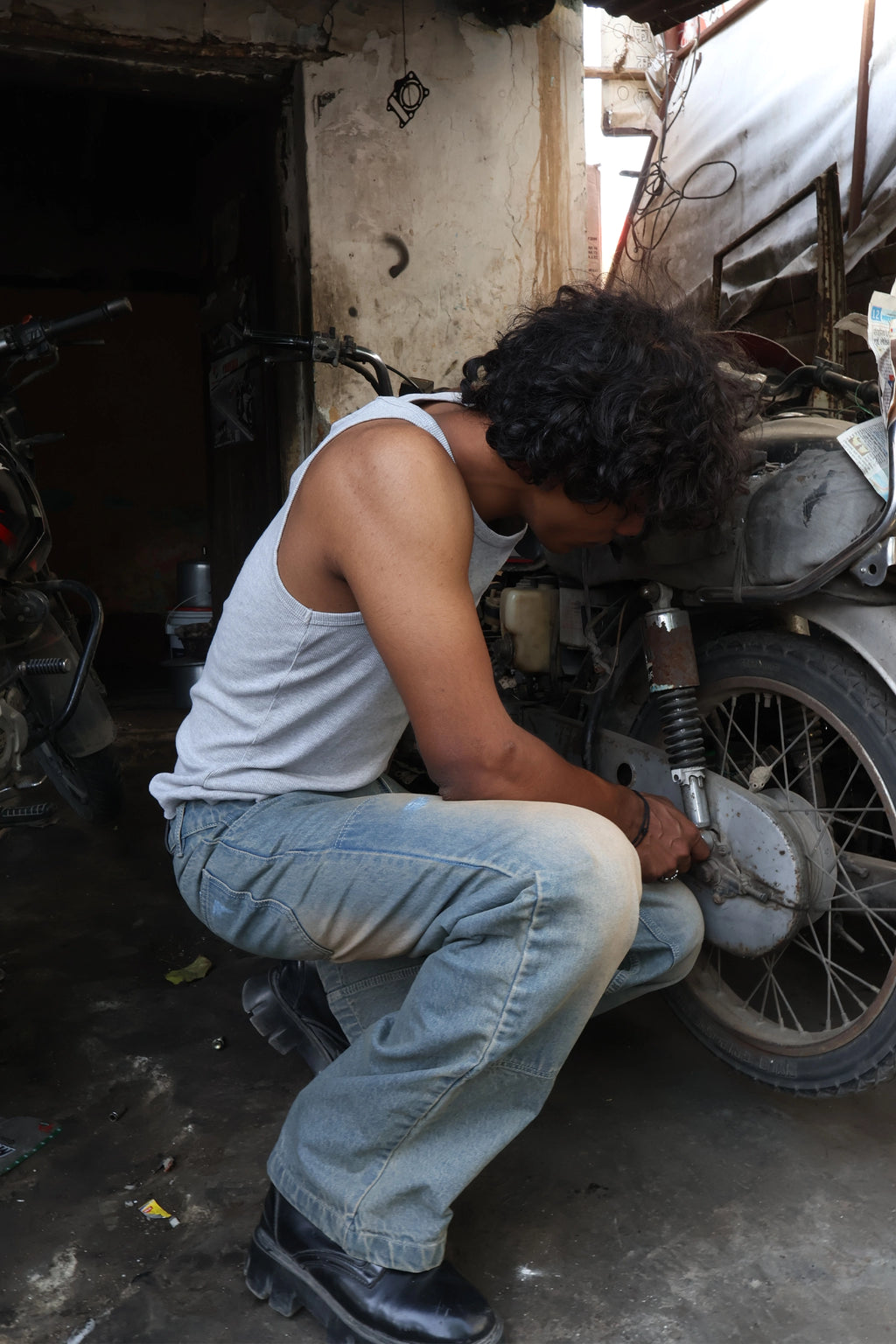 Mud-wash Carpenter denim
