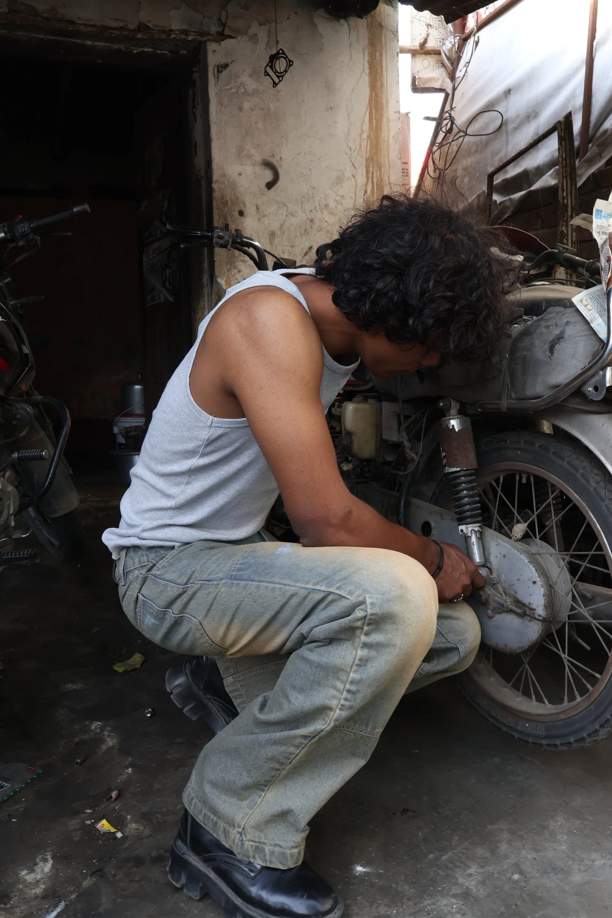 Mud-wash Carpenter denim